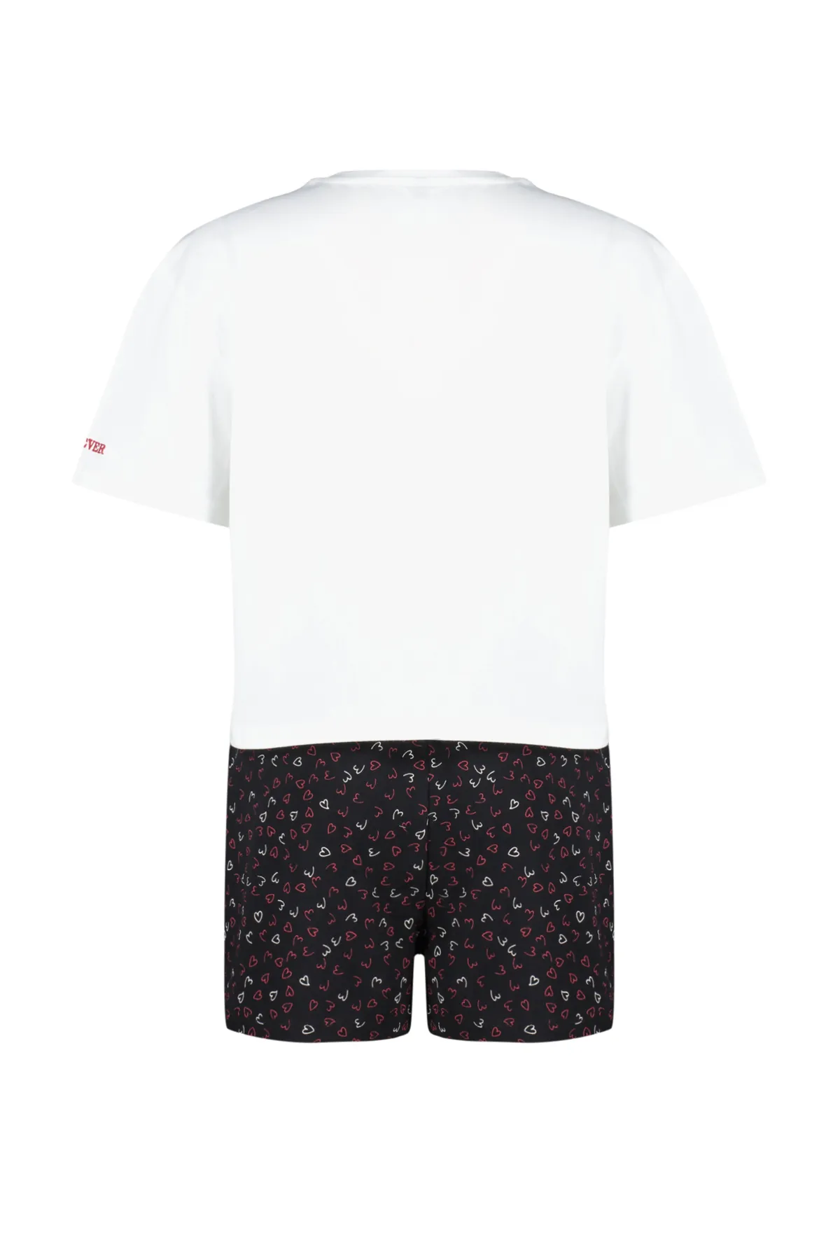 Trendyol Collection  Pyjama-Set für Damen, ecru, 100 % Baumwolle, mit Slogan bestickt, aus Strick THMSS24PT00176