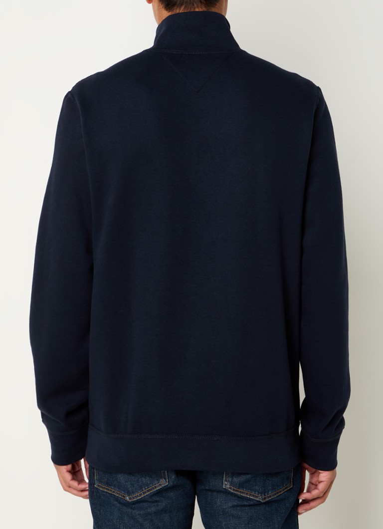 Tommy Hilfiger sweater with half zip and logo embroidery
