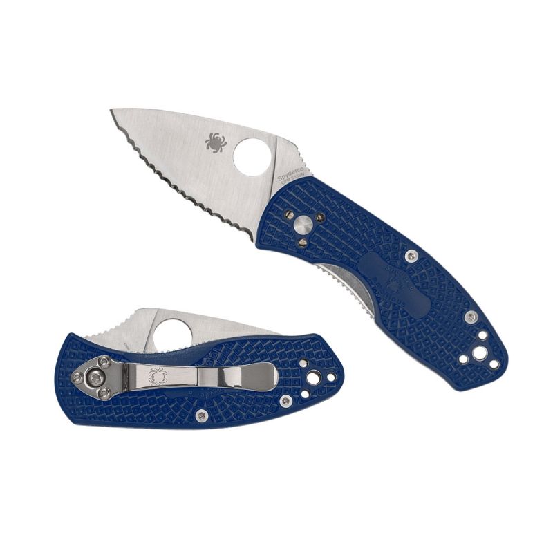 Spyderco Ambitious FRN Blue S35VN Serrated C148SBL