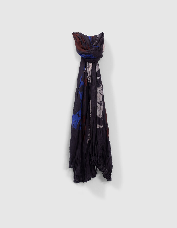 Chèche marine motif esprit pop art Homme