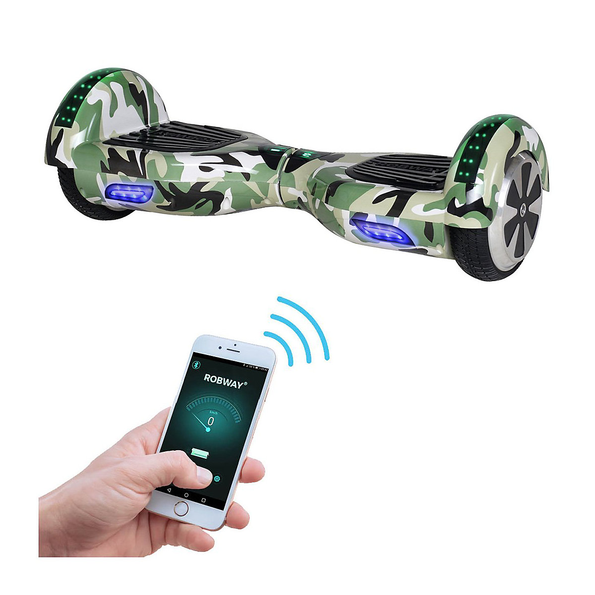Kinder Elektrofahrzeuge E-Balance Hoverboard W1 - 6,5 Zoll - 700 W - 15 km/h - App