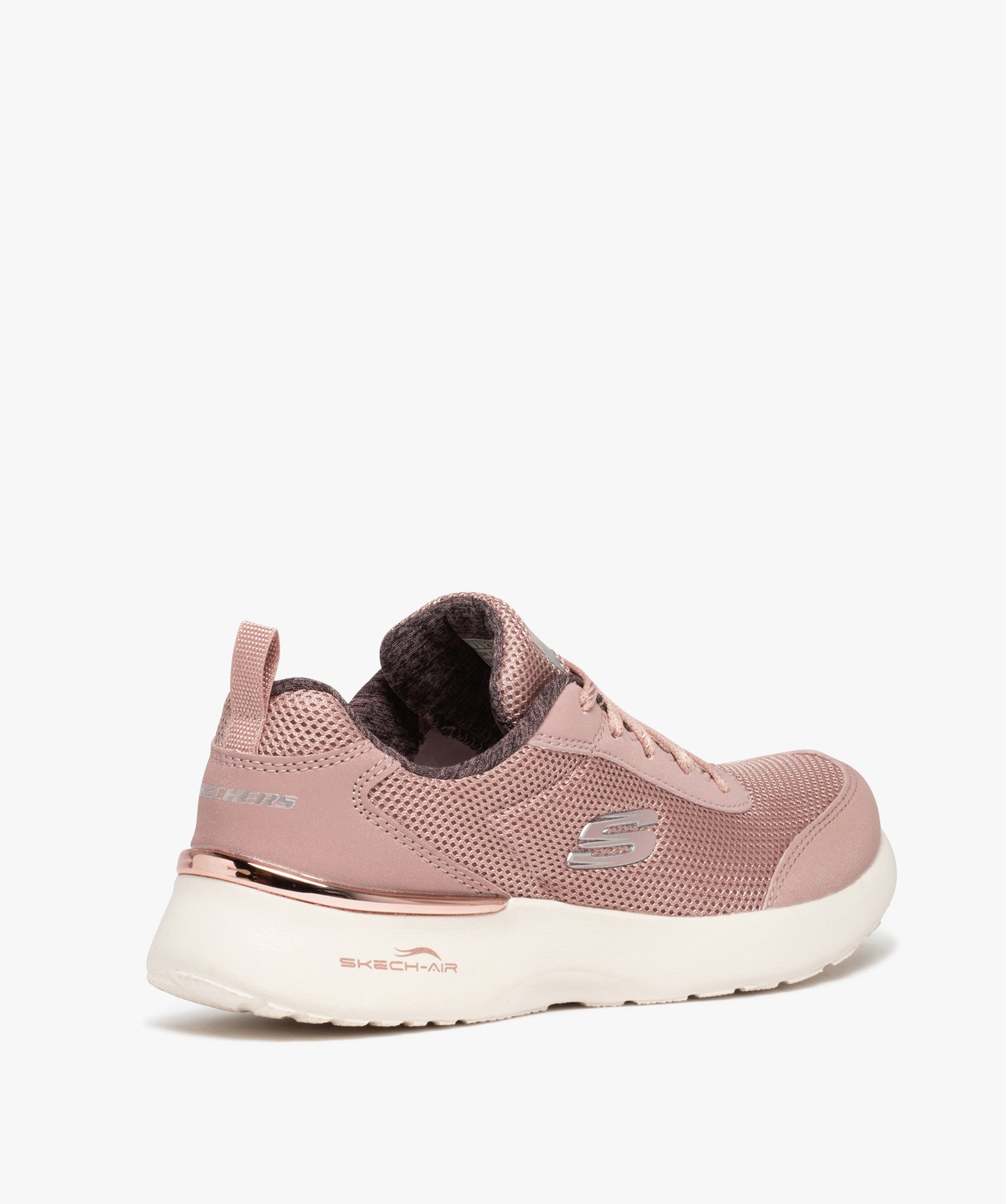 Baskets femme légères avec détails métallisés - Skechers rose | GEMO