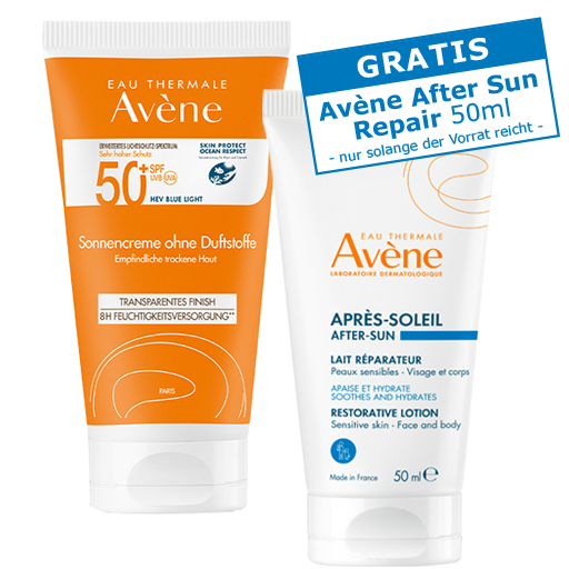 AVENE Sonnencreme SPF 50  ohne Duftstoffe  50 ml  Creme