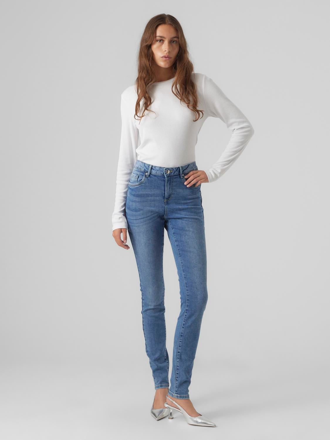 VMALIA Mid Rise Slim Fit Jeans