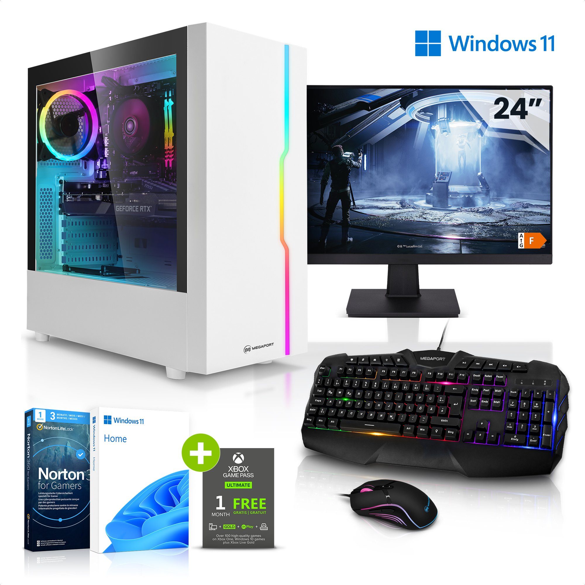 Megaport Gaming-PC-Komplettsystem (24