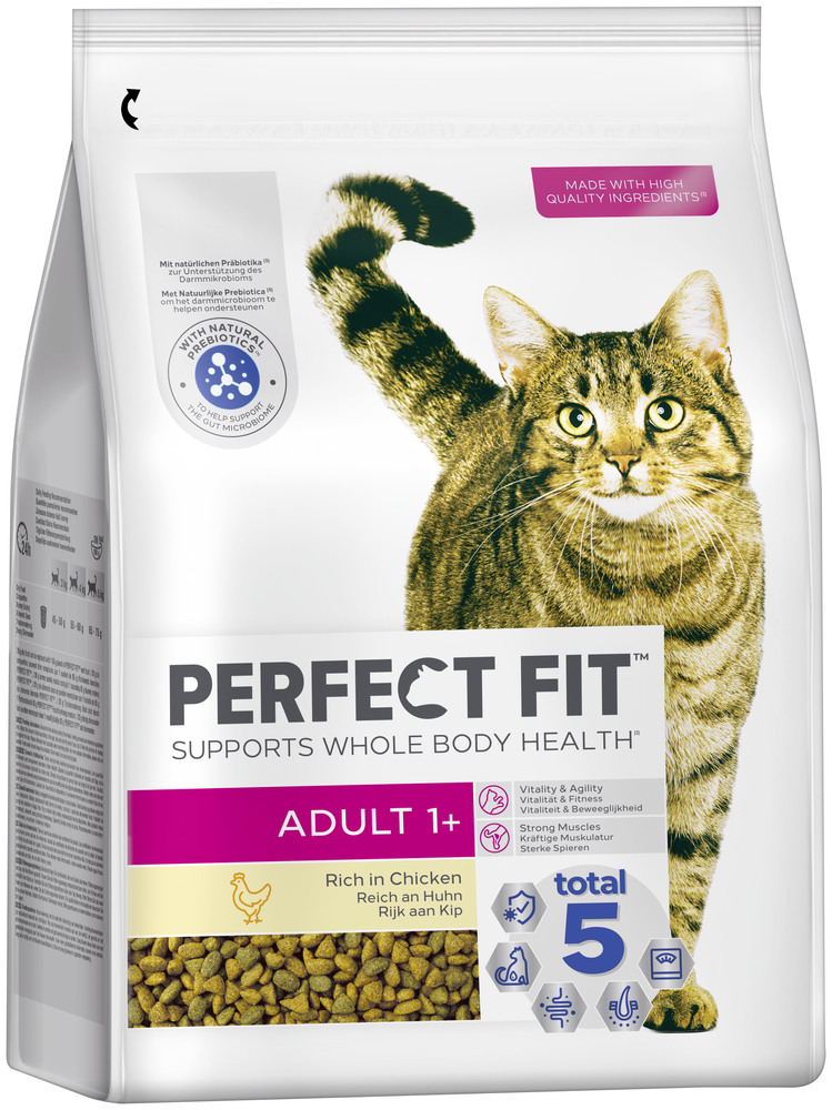 PERFECT FIT Trockenfutter PERFECT FIT Adult 1+ Reich an Huhn 2,8 kg