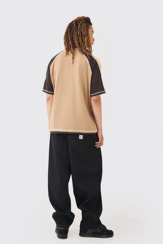 Schwarze Ballon-Jeans