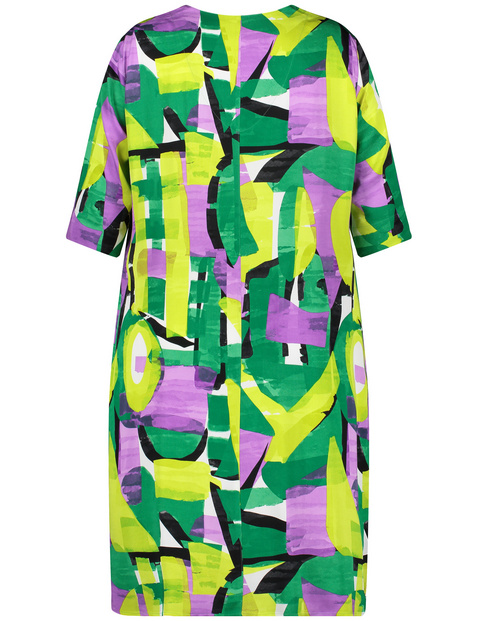Knieumspielendes Blusenkleid mit 3/4 Arm