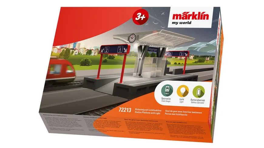 Märklin 72213 - my world - Bahnsteig mit Lichtfunktion