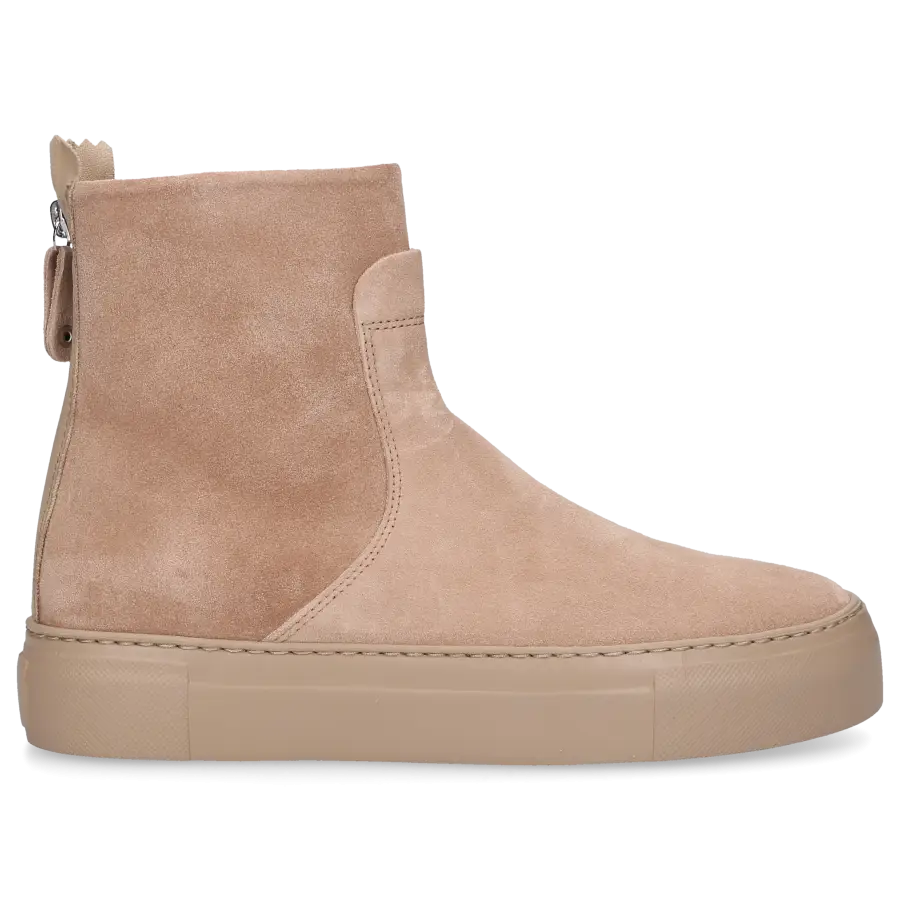 AGL Attilio Giusti Leombruni - Klassische Stiefeletten MEGHAN BOOTIE Veloursleder - beige