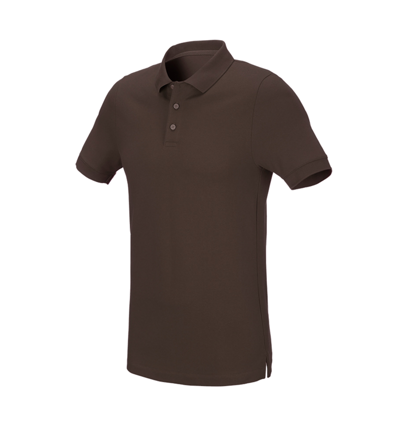 e.s. Piqué-Polo cotton stretch, slim fit