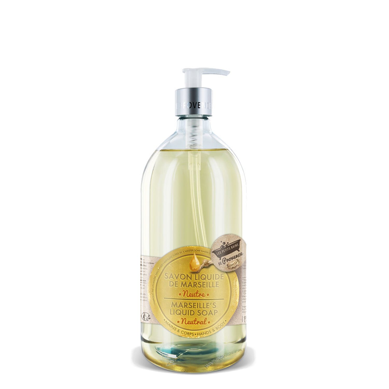 Les Petits Bains de Provence Savon Liquide de Marseille Parfum Neutre