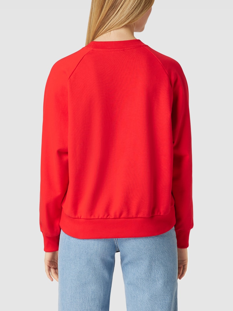 Sweatshirt mit Statement-Stitching Modell 'Athletics Icono' in rot