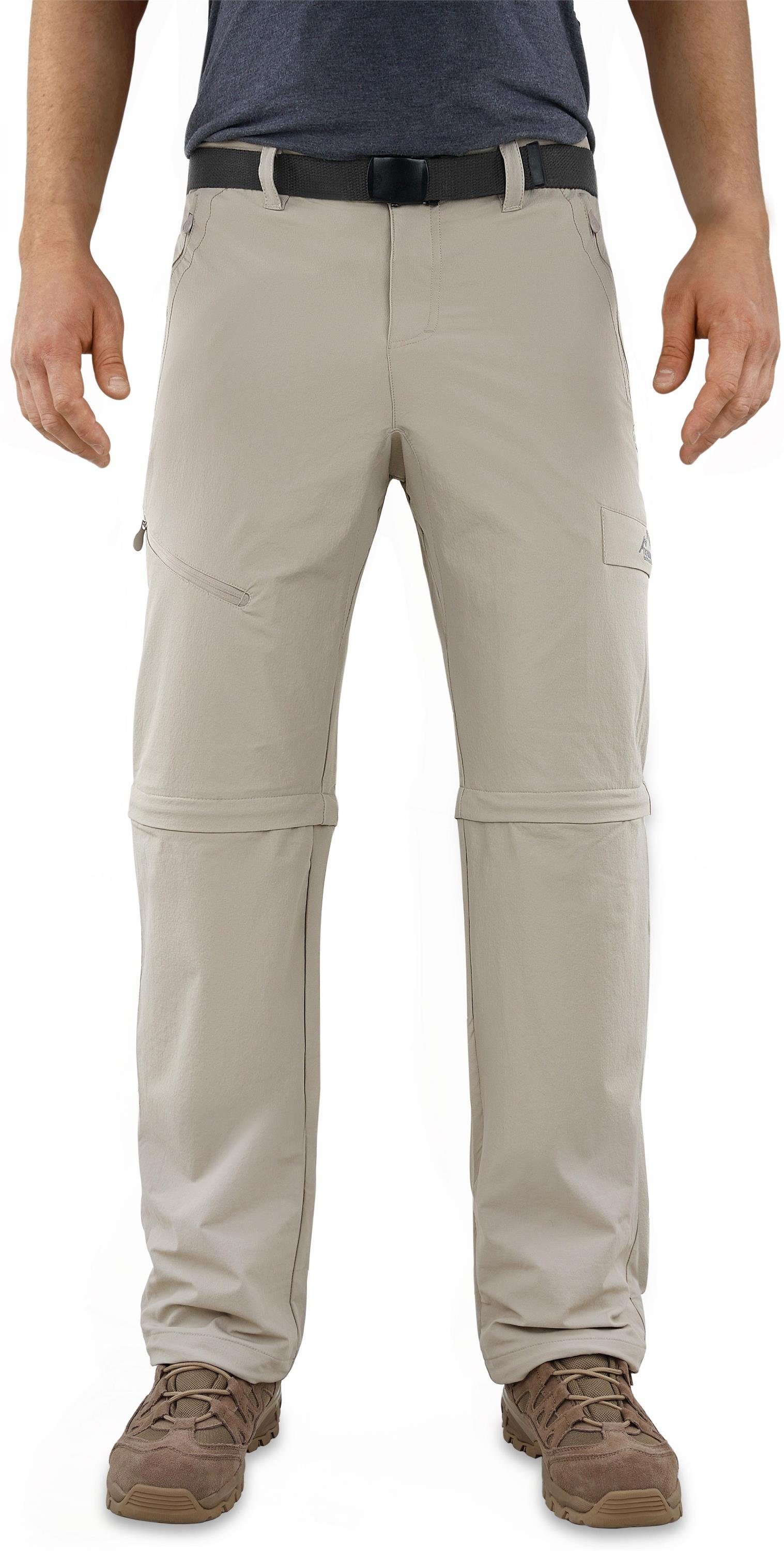 normani Zip-off-Hose Herren 2-in-1 Zip-Off Softshellhose Daventry Outdoorhose Wanderhose Sommerhose mit Sonnenschutzfaktor 50+