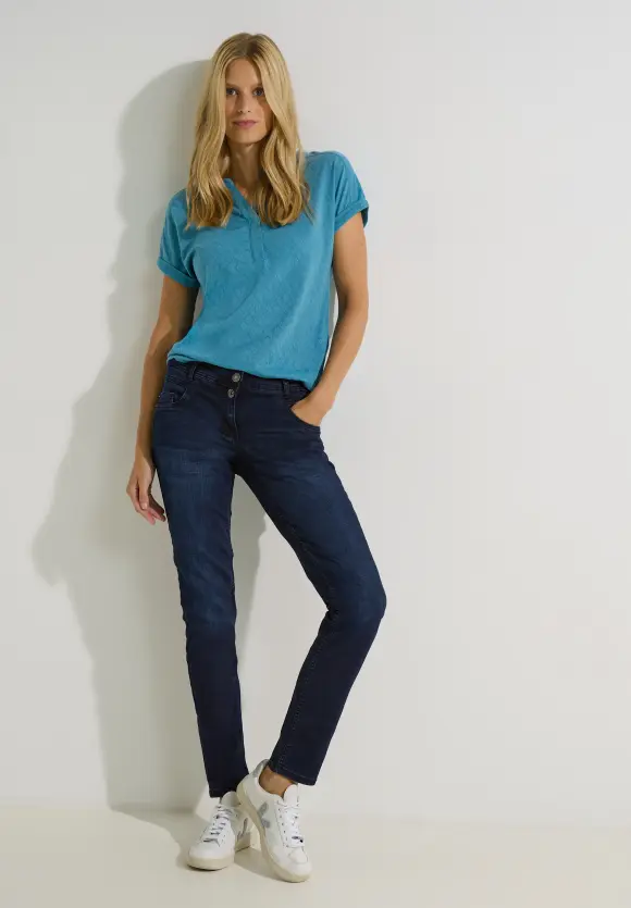 CECIL Blaue Loose Fit Jeans