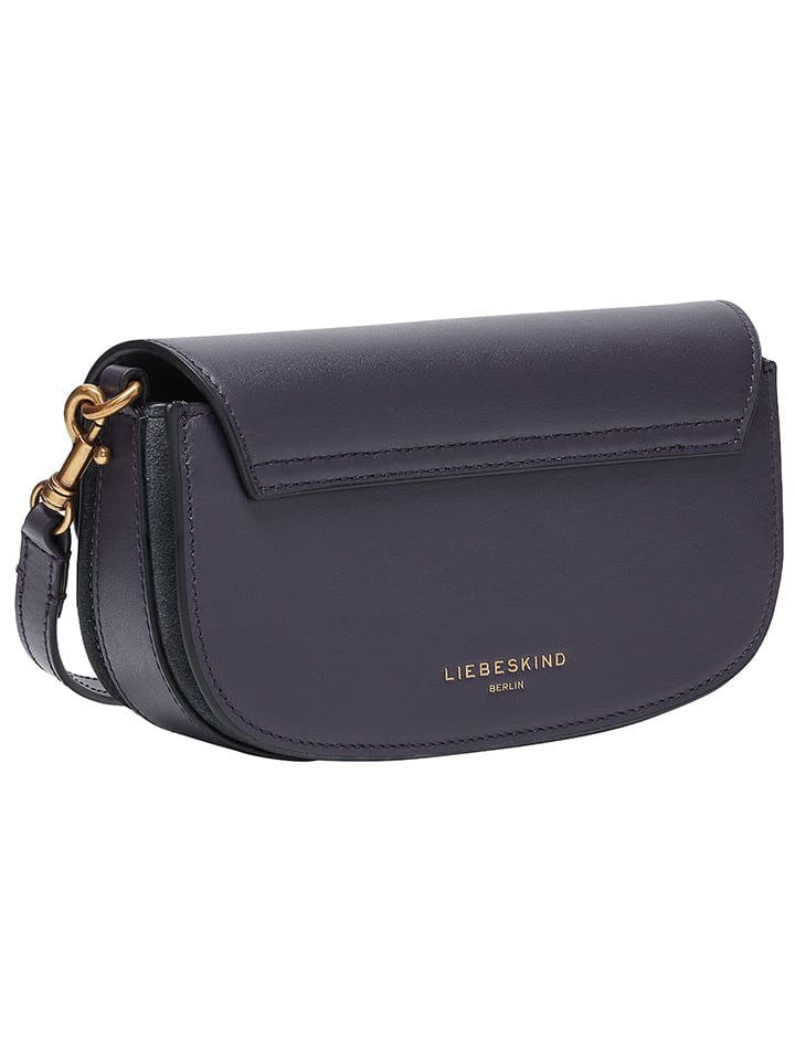 LIEBESKIND BERLIN Leder-Umhängetasche in Dunkelblau - (B)22 x (H)11 x (T)3,5 cm günstig kaufen onesize