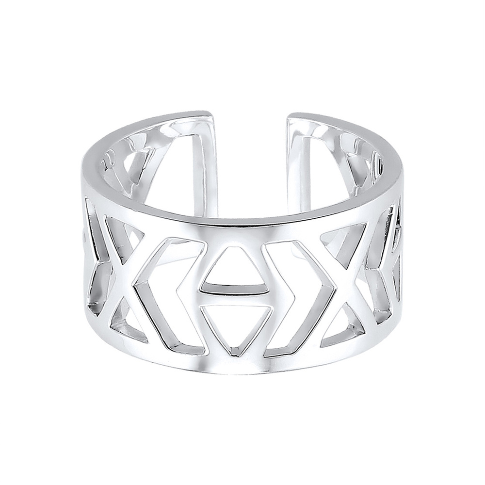Elli Elli Bague Ikat-Muster 925 Sterling Silber Bague