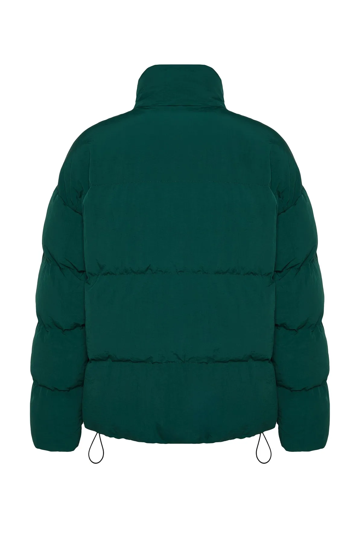 Trendyol Collection  Grüne Unisex-Pufferjacke in Oversize-Passform mit Stehkragen TMNAW24MO00003