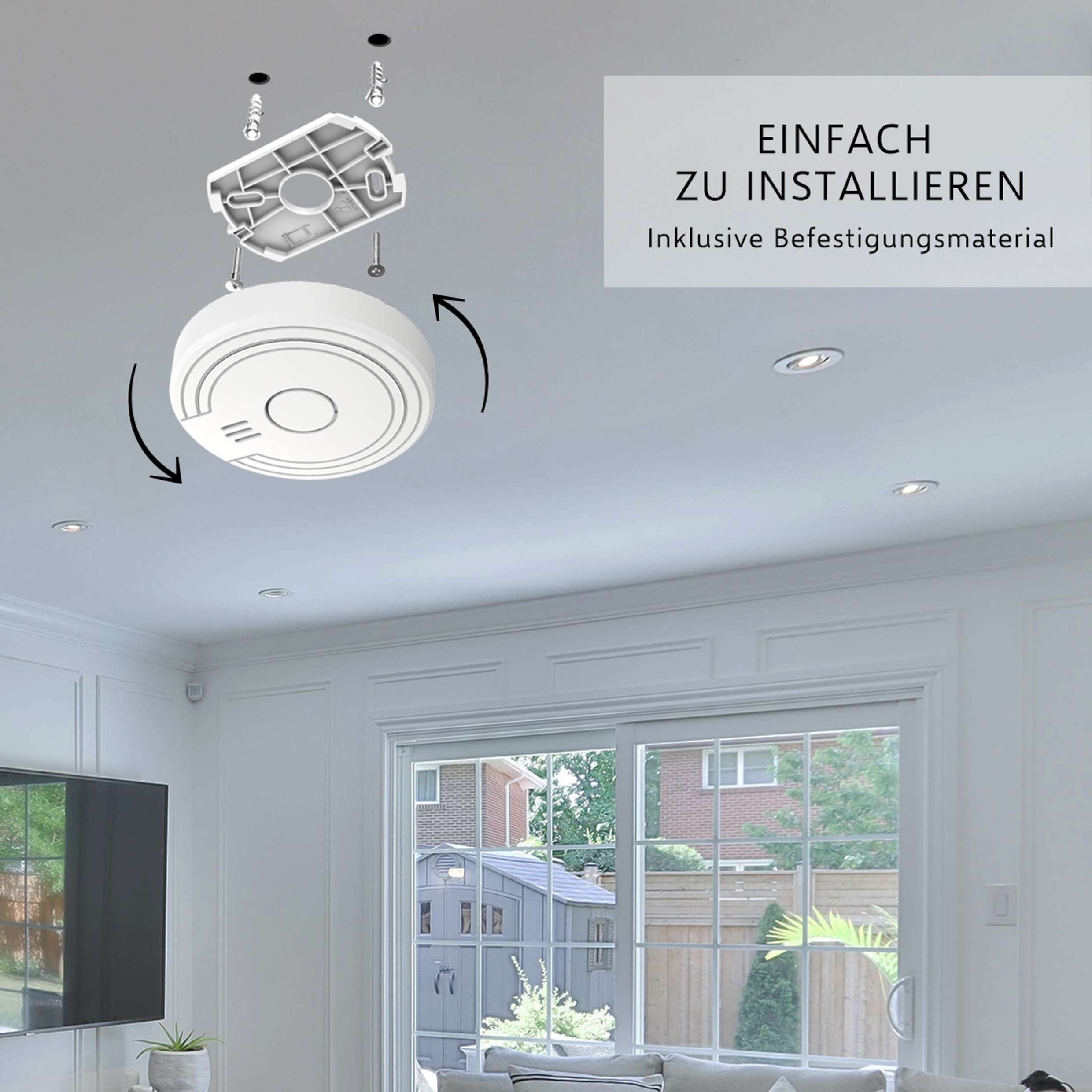 Elro FS1801 Rauchmelder (10teiliges Set mit 1-Jahres-Batterie, leichte Installation)