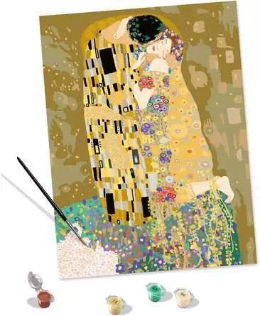 CreArt ART Collection: Der Kuss (Klimt) - Malen nach Zahlen für Erwachsene