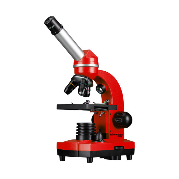 Biolux SEL Schülermikroskop, rot