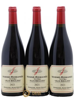 Vosne-Romanée 1er Cru Aux Brûlées Jean Grivot  2021 - Lot de 3 Bouteilles