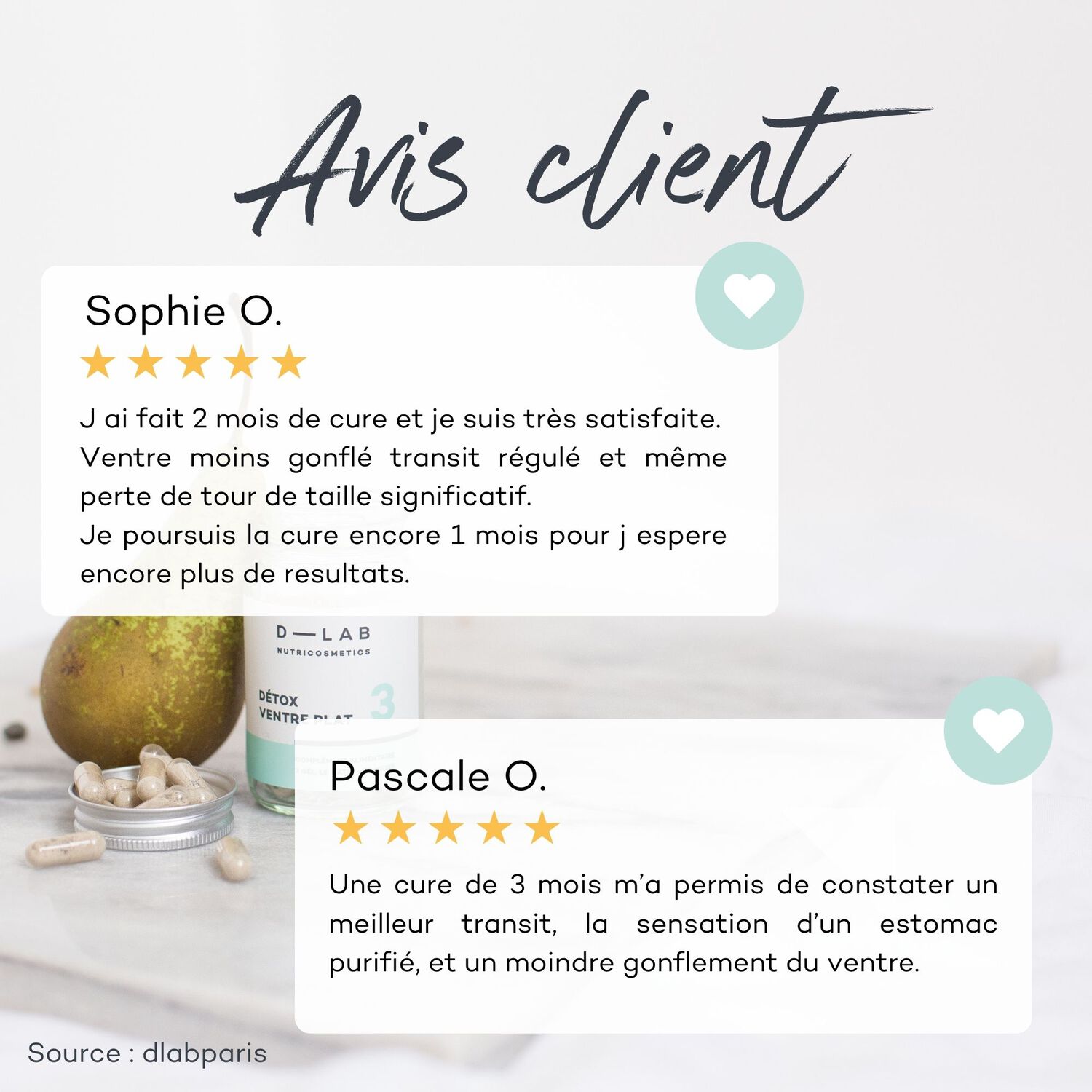 d-lab nutricosmetics Détox Ventre Plat - 1 mois Complément Alimentaire Minceur