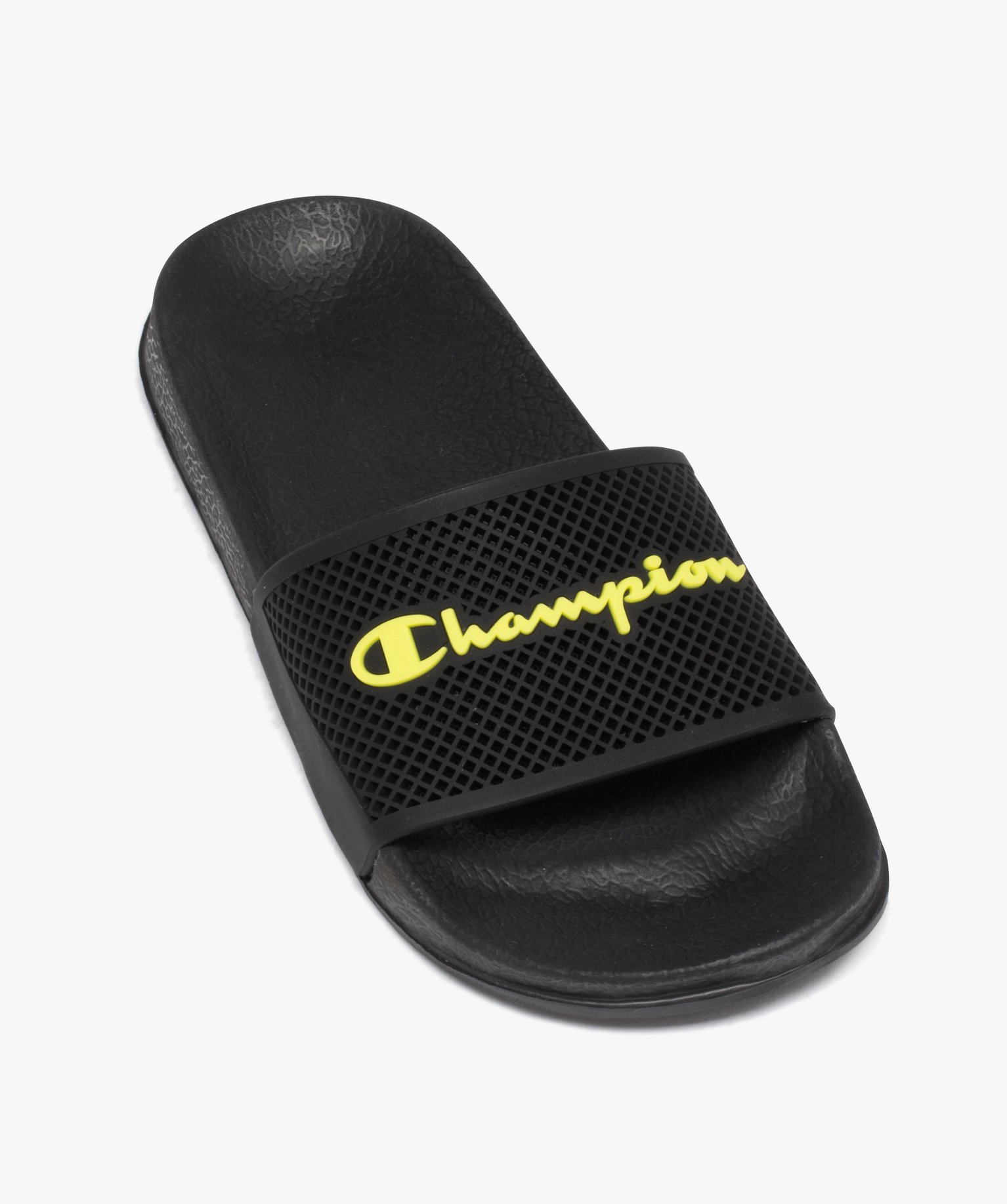 Mules de piscine Garçon unies à picots - Champion noir | GEMO