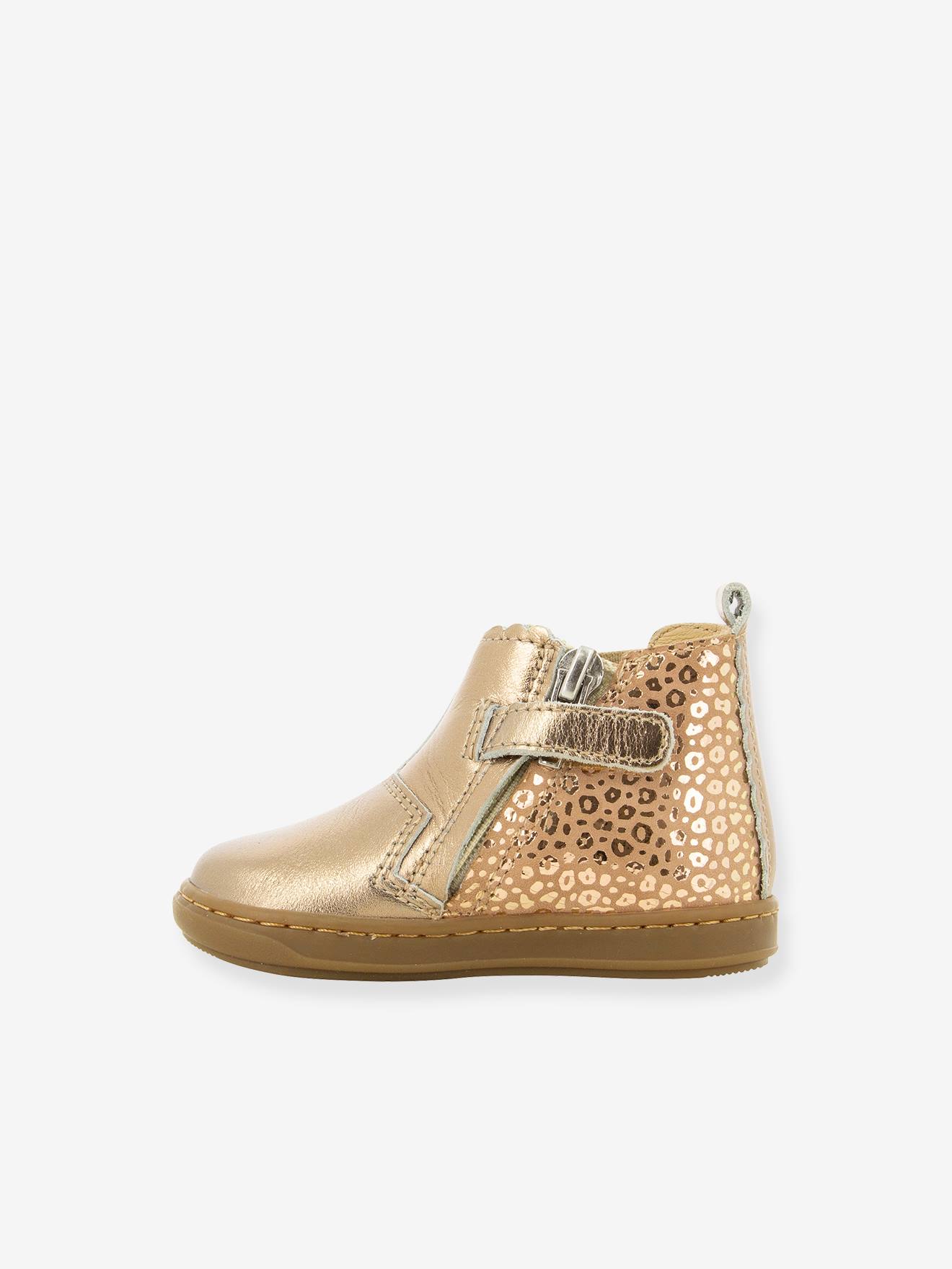 Boots bébé Bouba Jodzip Laminato SHOO POM® cuivre irisé