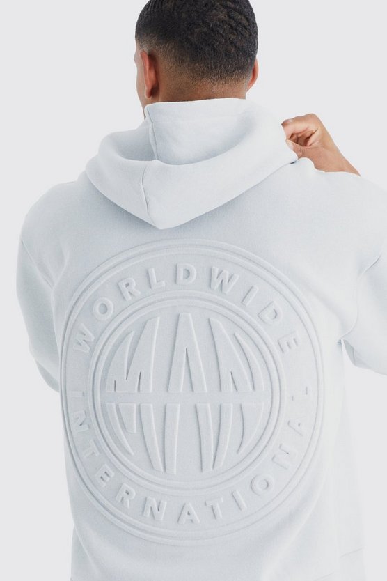 Tall kastiger Oversize Man Hoodie
