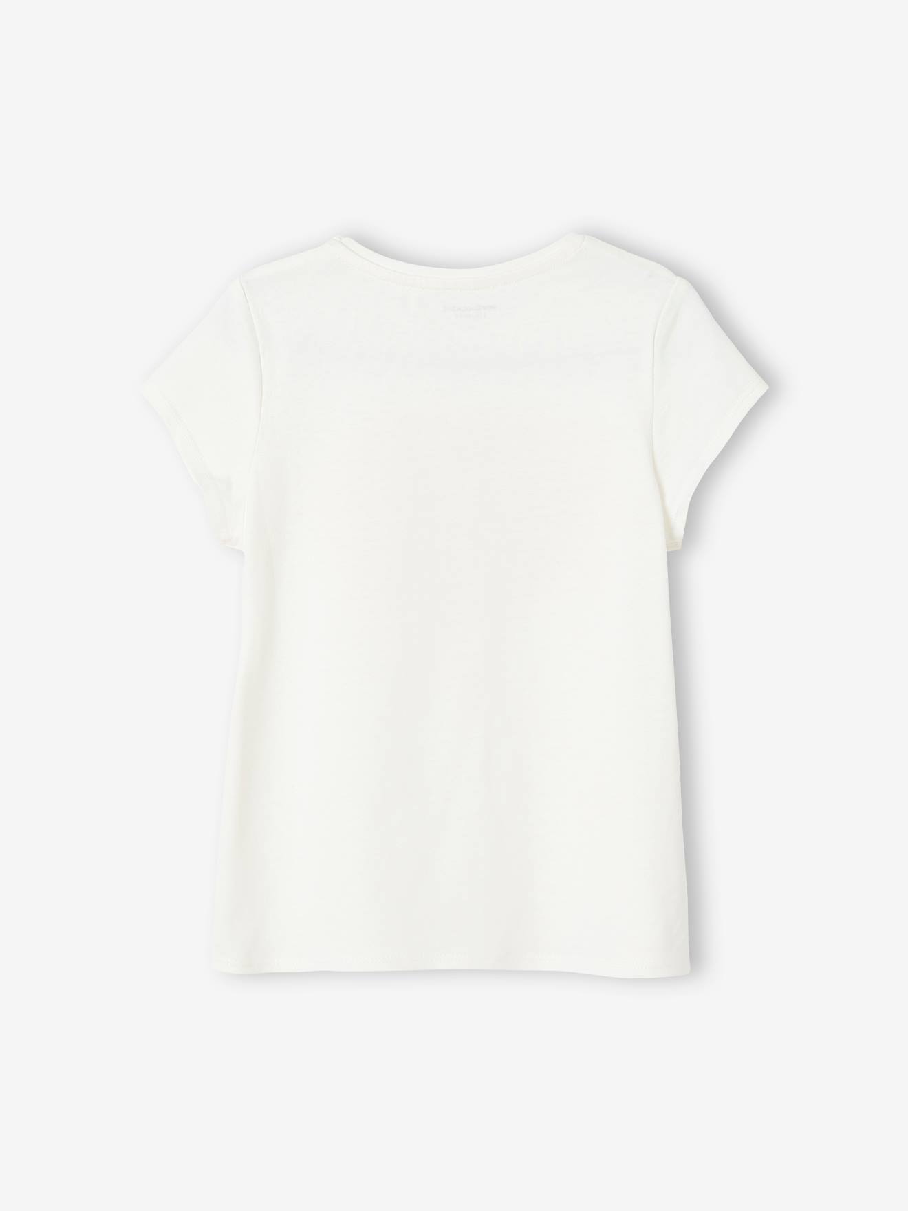 Tee-shirt à message Basics fille corail