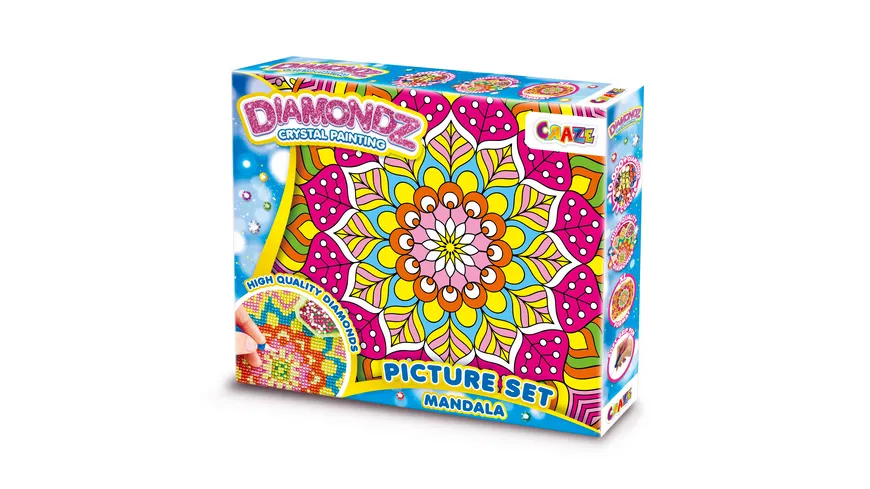 CRAZE DIAMONDZ CRSYTAL PAINTING Picture Set Mandala