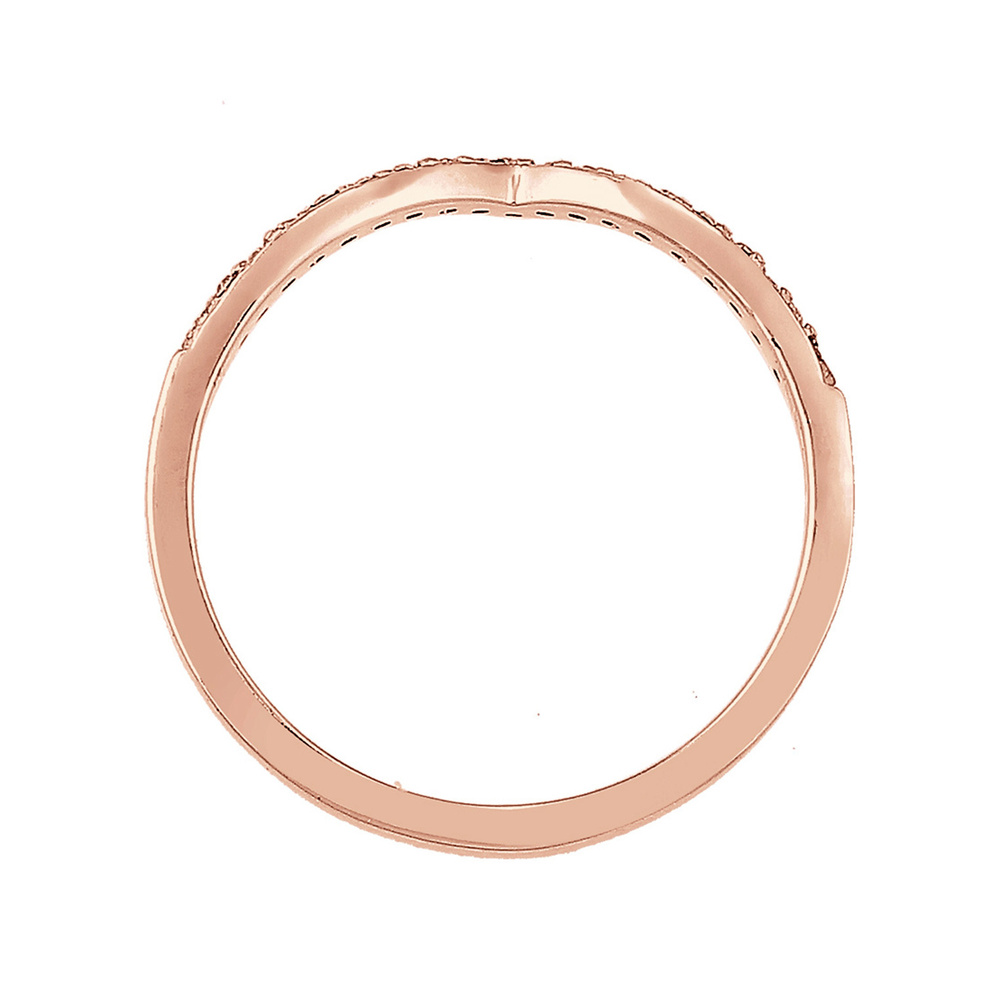 Elli Elli Bague Forme V Géométrique Cristaux  925 Argent Bague