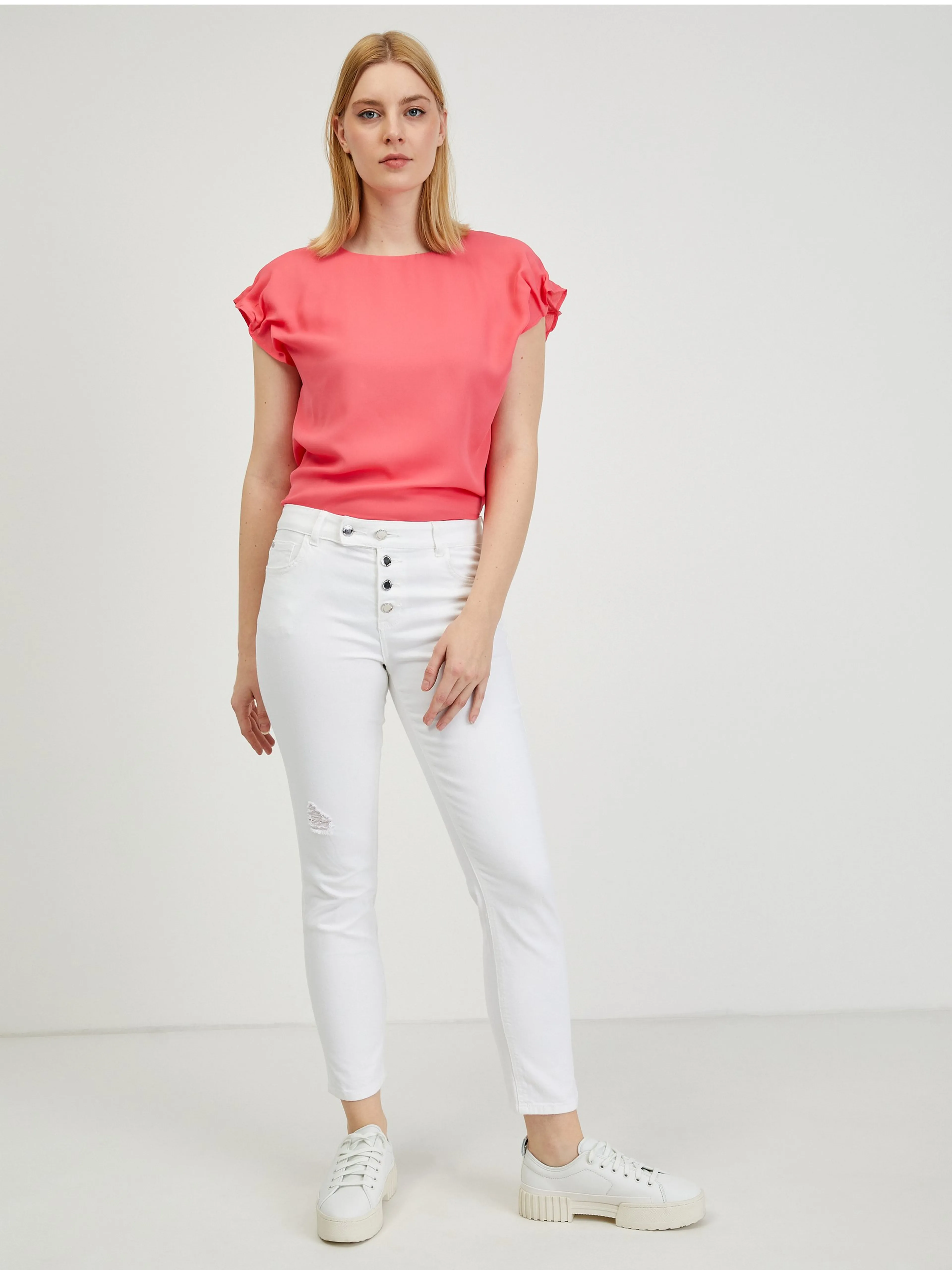 Weiße Damenjeans Slim Fit ORSAY