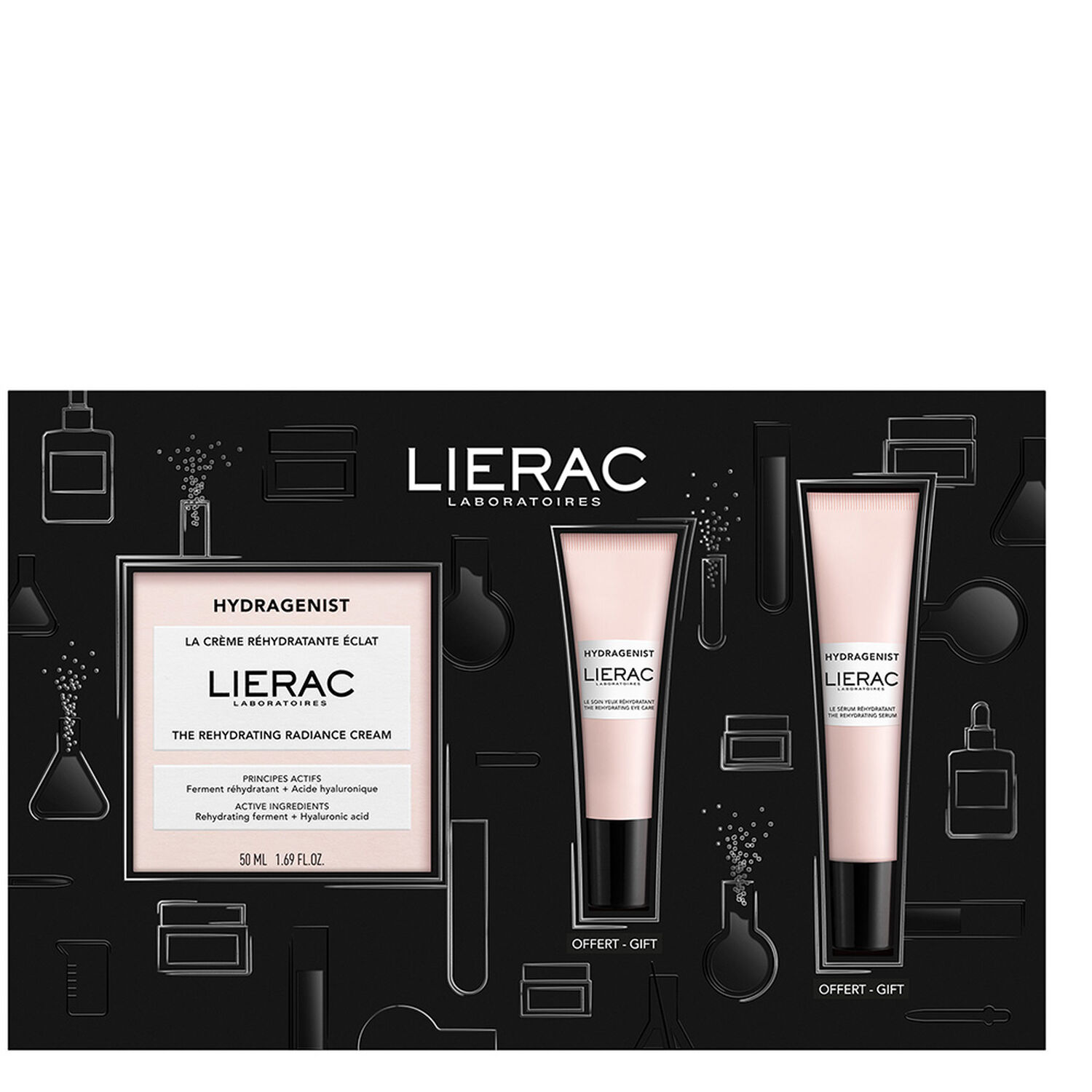 Lierac Hydragenist Coffret Hydratation Eclat - Crème 50ml + 2 Produits