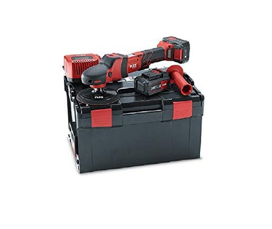 Flex Rotationspoliermaschine Akku Rotationspolierer PE 150 18.0-EC/5.0 Set max. Polierkärper