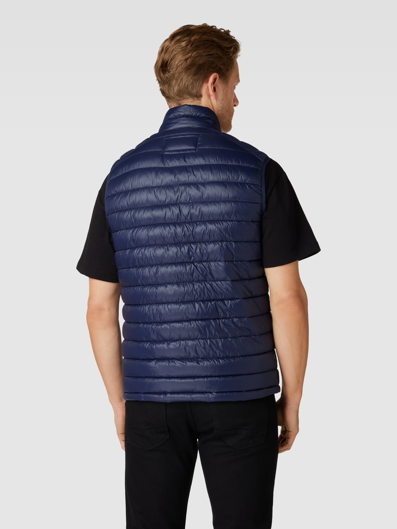 Weste mit Logo-Patch in marineblau