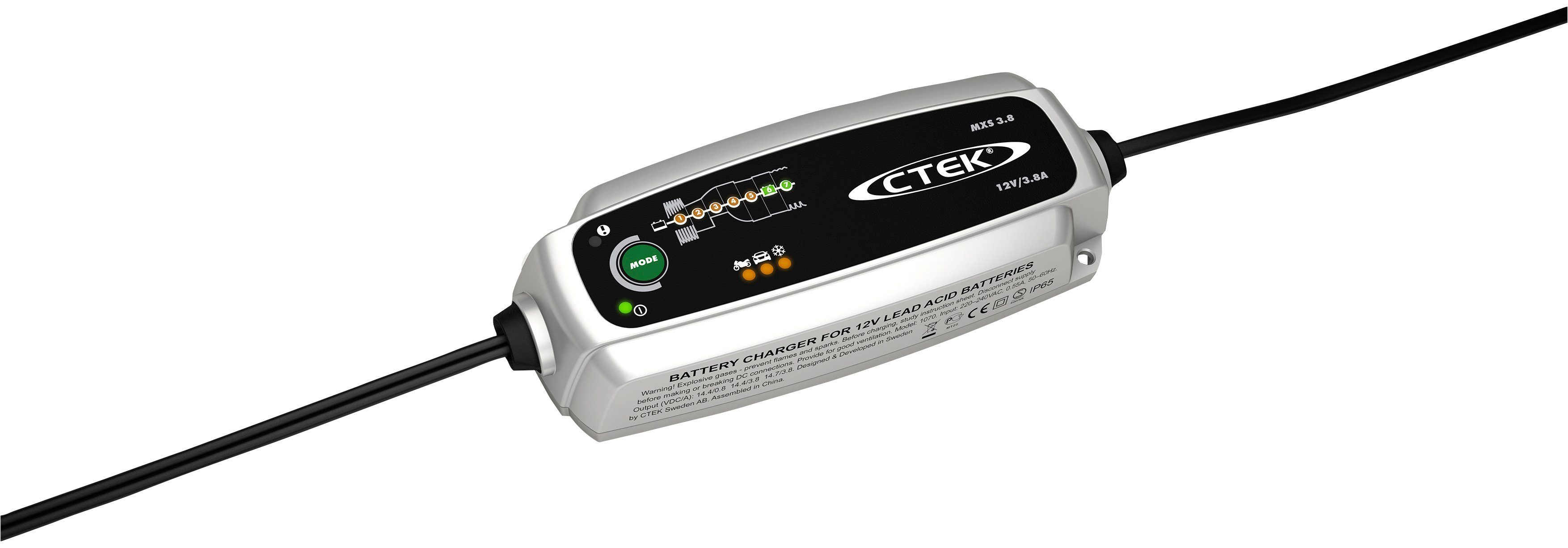 CTEK MXS 3.8 Batterie-Ladegerät (Programm für kleine Batterien)
