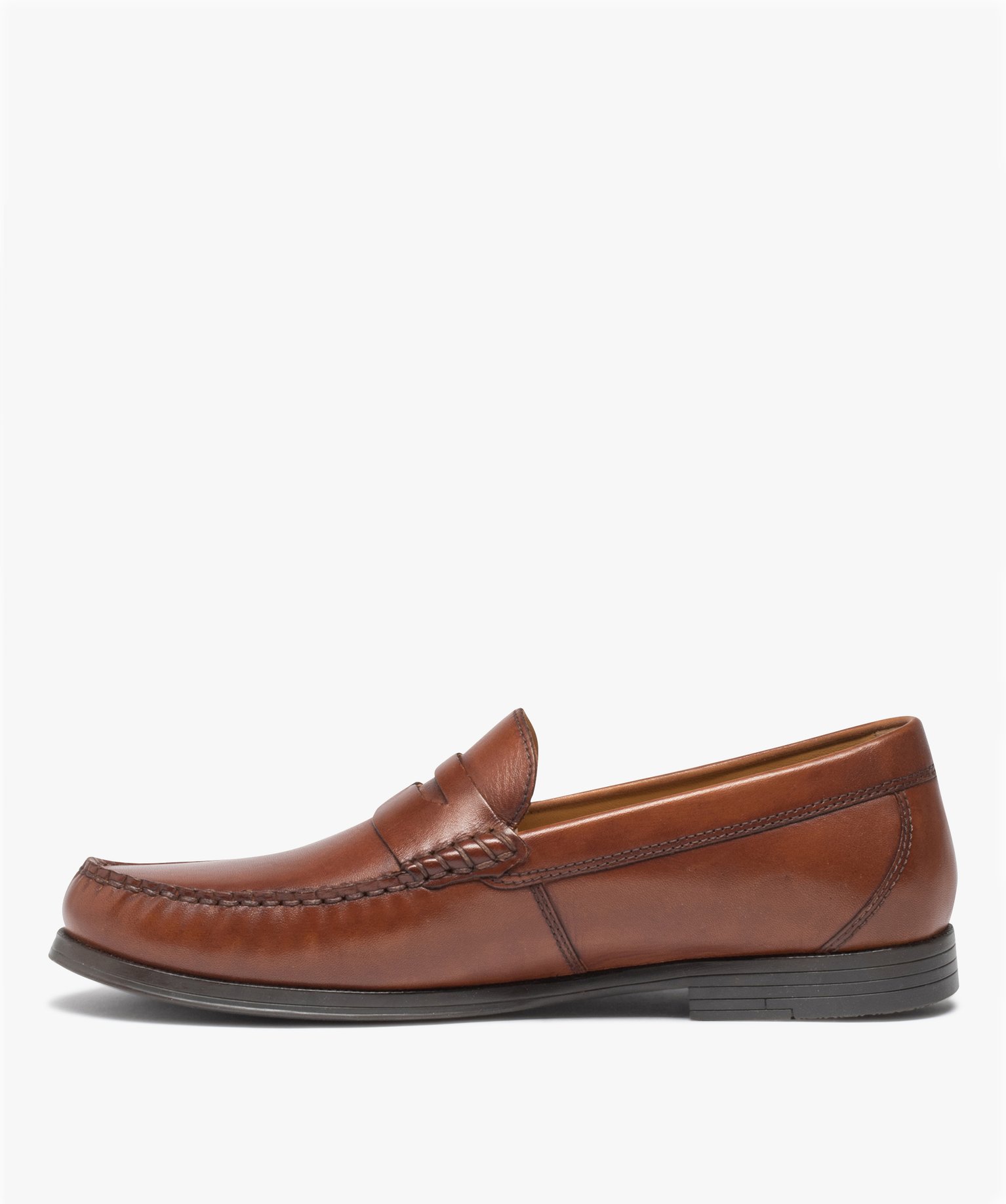 Mocassins homme unis en cuir et à talon plat - Pierre Cardi... marron | GEMO