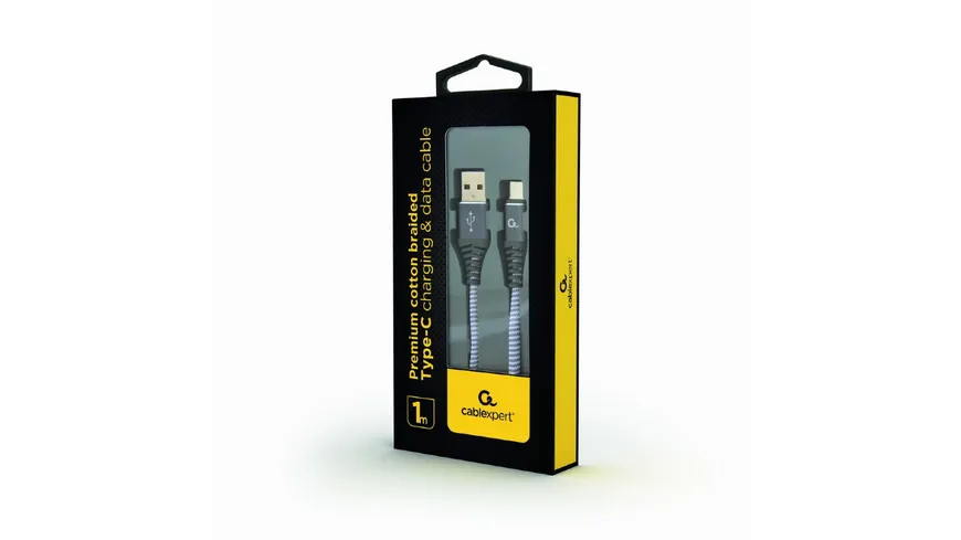 Cableexpert Ladekabel USB-C 1 Meter Spacegrey/White