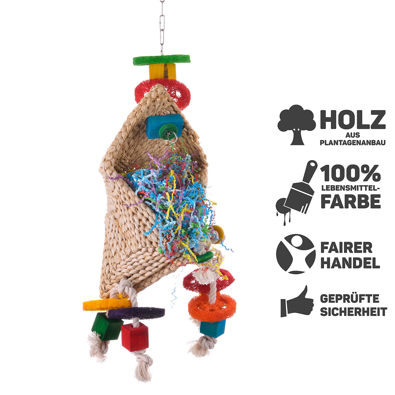 HappyBird Spielzeug HappyBird Papageienspielzeug Simsalabim Zauberhut