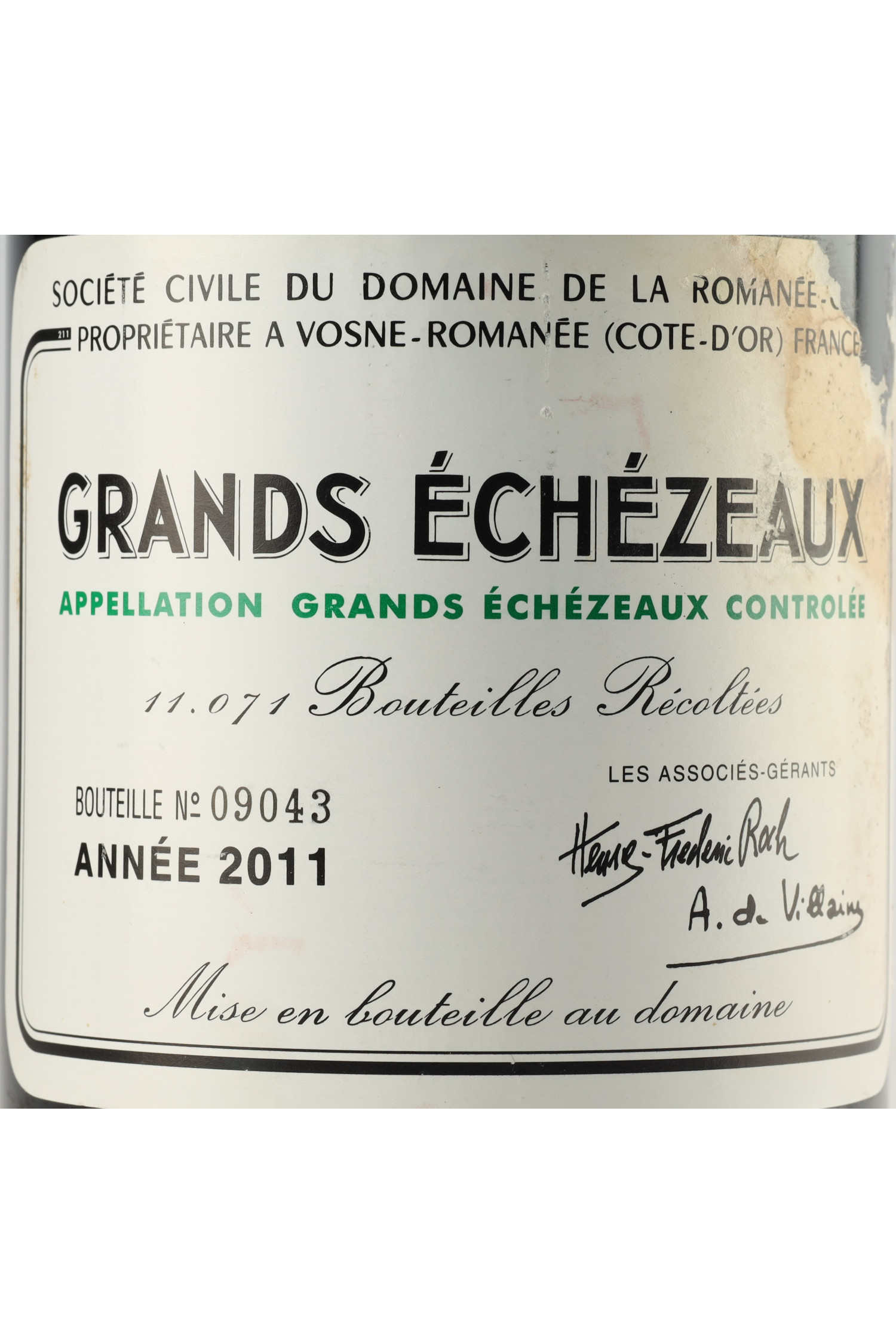 Domaine De La Romanee Conti 2011, Grands Echezeaux