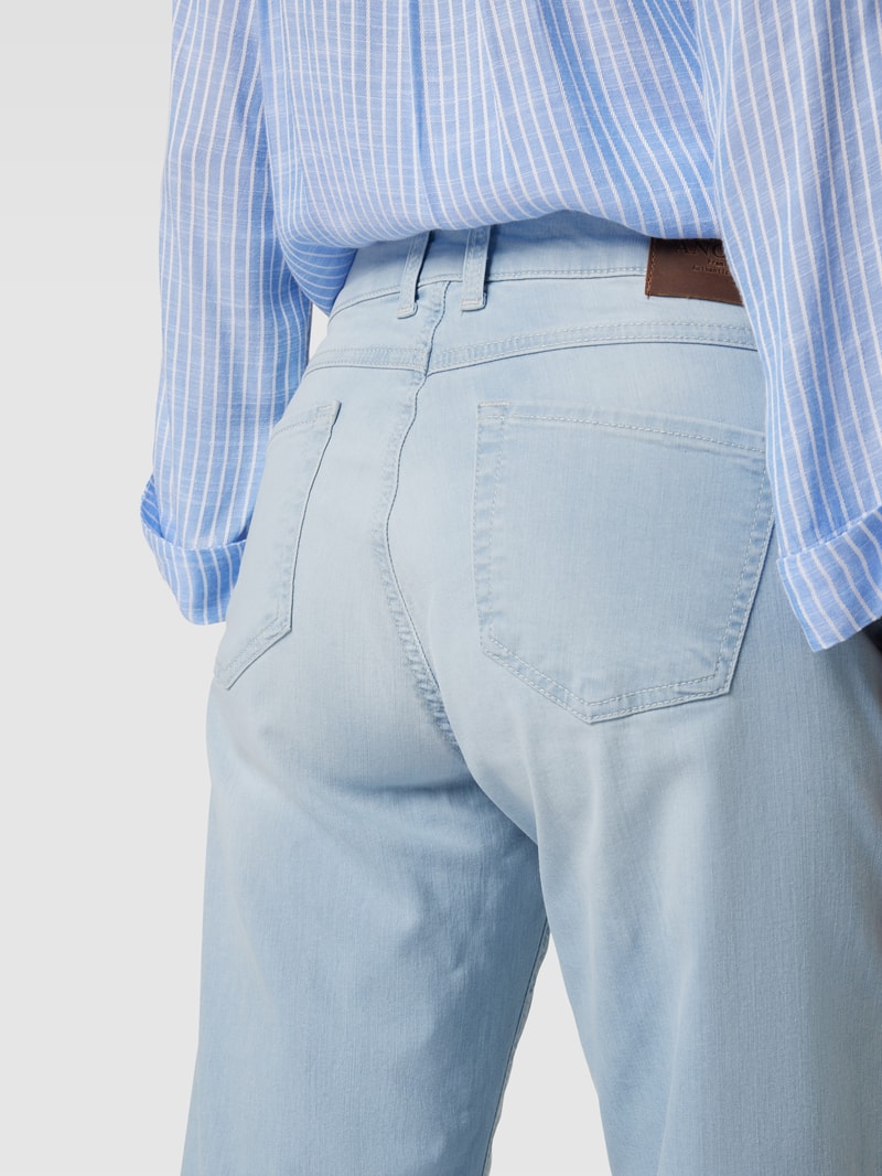 Jeans im 5-Pocket-Design Modell 'LINN FRINGE' in hellblau