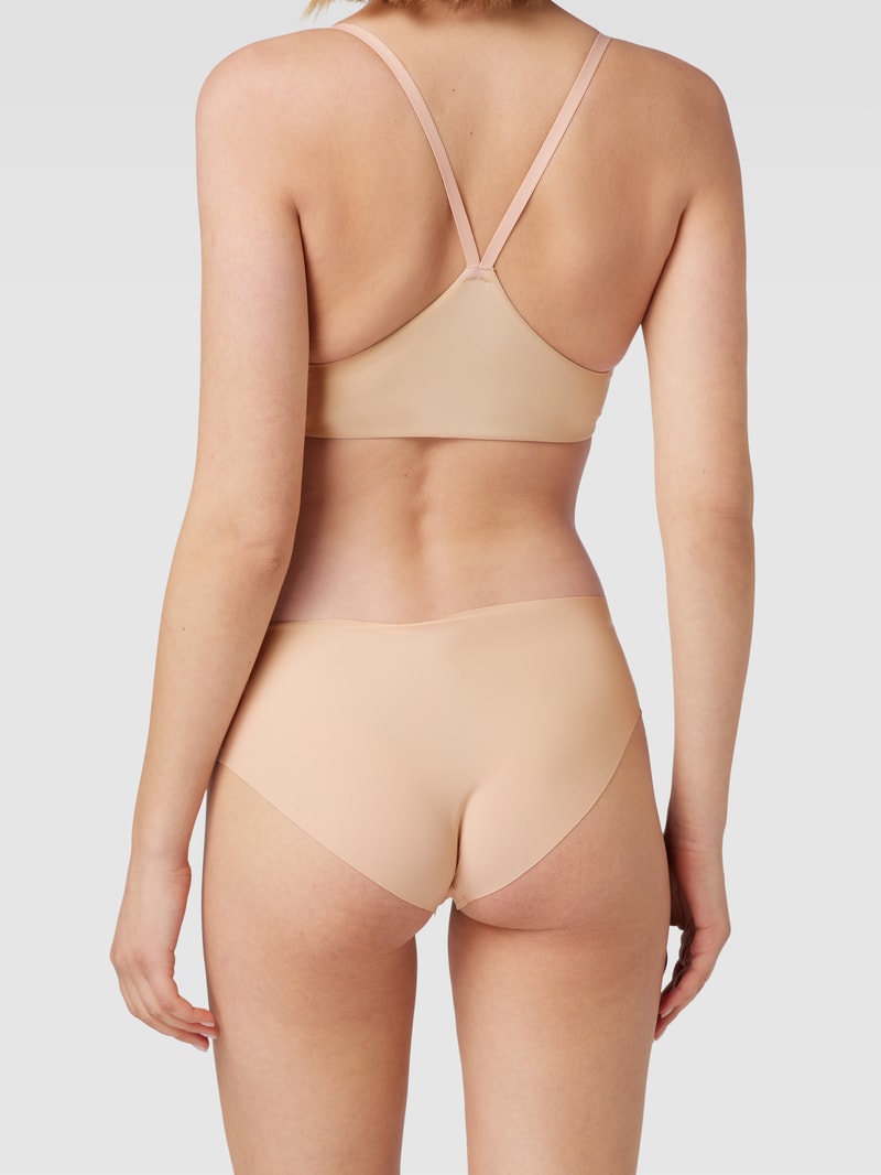 Slip mit Label-Detail Modell 'LASER' in beige