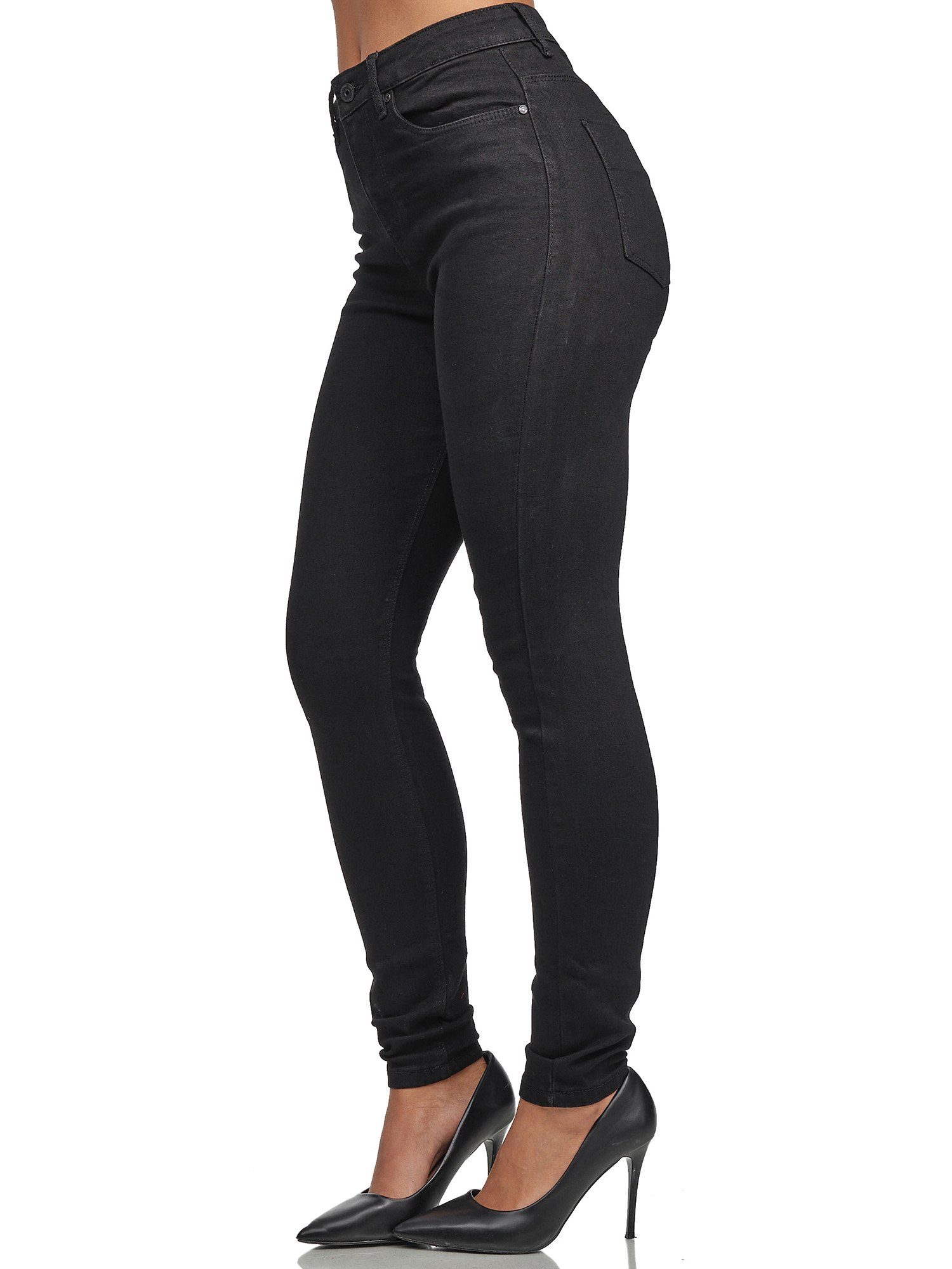 Tazzio High-waist-Jeans F101 Damen Skinny Fit Jeanshose