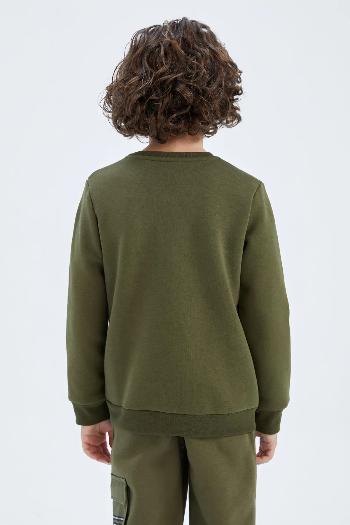 DeFacto  Bedrucktes Sweatshirt mit Rundhalsausschnitt und Tasche für Jungen