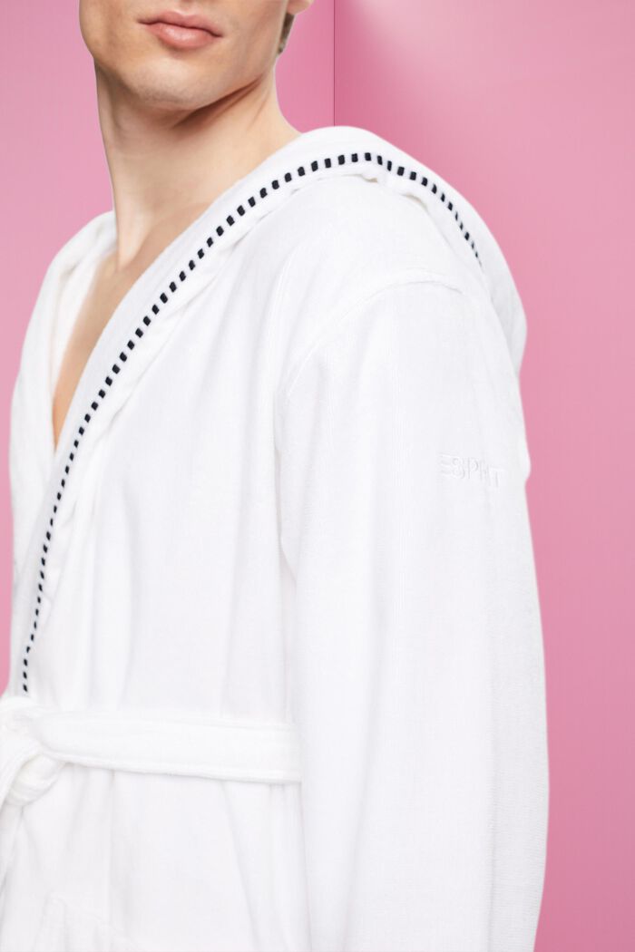 Velours-Bademantel, 100% Baumwolle