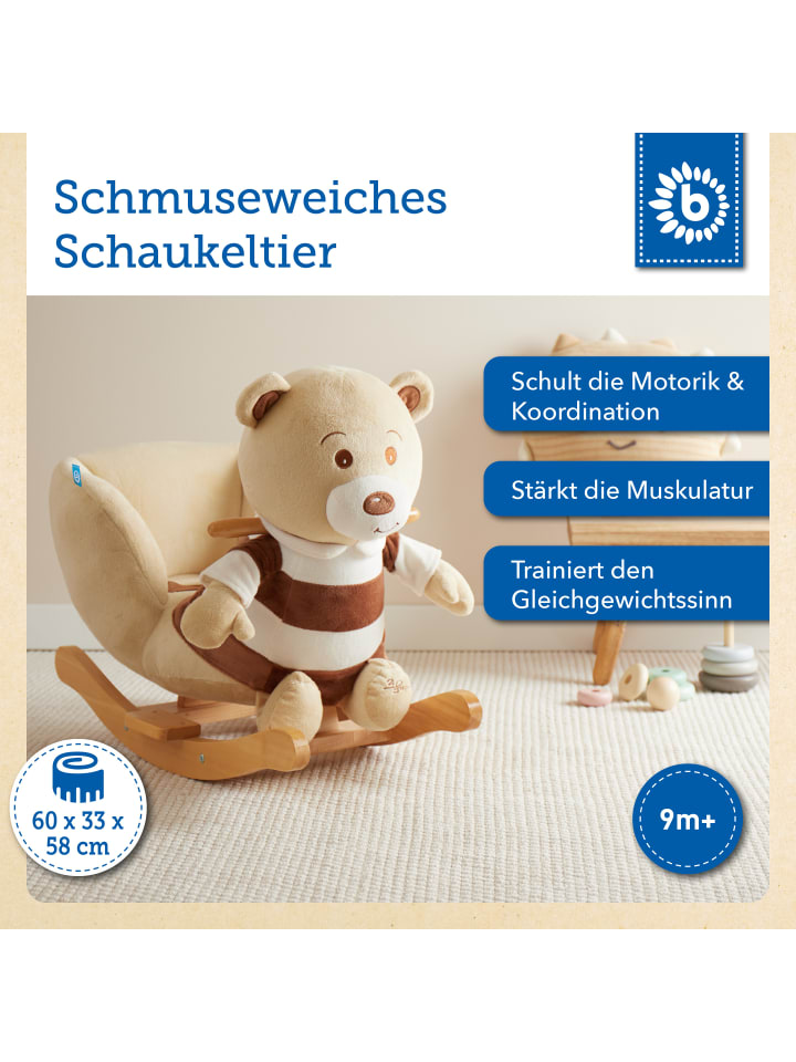 Bieco Spielwaren Plüsch Schaukeltier Bär Bubu in Braun günstig kaufen onesize