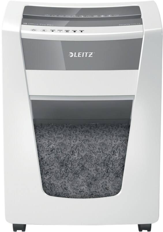 Leitz IQ Office Pro P6  Aktenvernichter Super Mikroschnitt Sicherheitsstufe P-6 5 Blatt