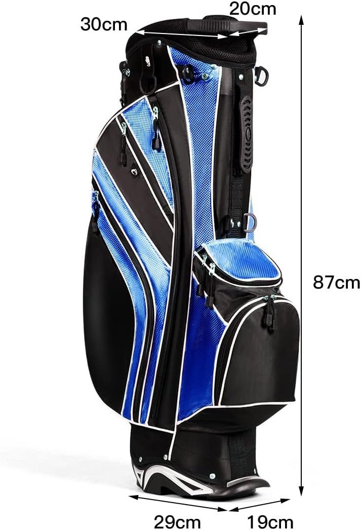 KOMFOTTEU Golftrolley Golf-Tasche, mit 5-Wege-Schlägeroberteil